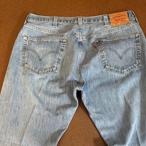 Levi's 501 Men's Straight Jeans in Medium Blue 40x34